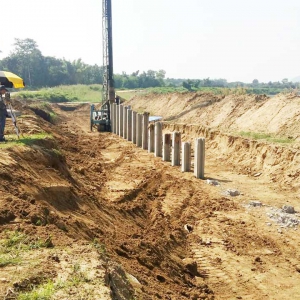 โครงการก่อสร้างเขื่อนป้องกันตลิ่ง ณ อ.จอมทอง จ.เชียงใหม่